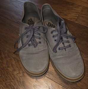 Vans Charcoal Canvas Sneakers Womens 8.5